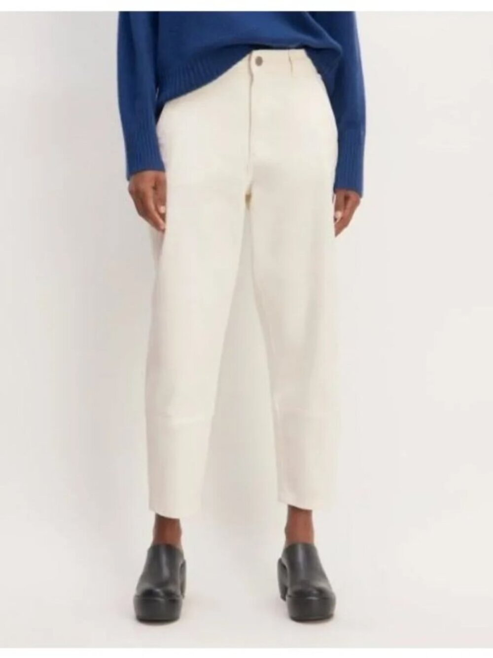 Everlane Utility Barrel Pant Bone White size 8